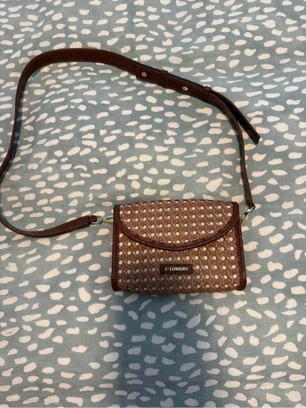 J. Lowery x Byrdie Gold Social Wear woven crossbody